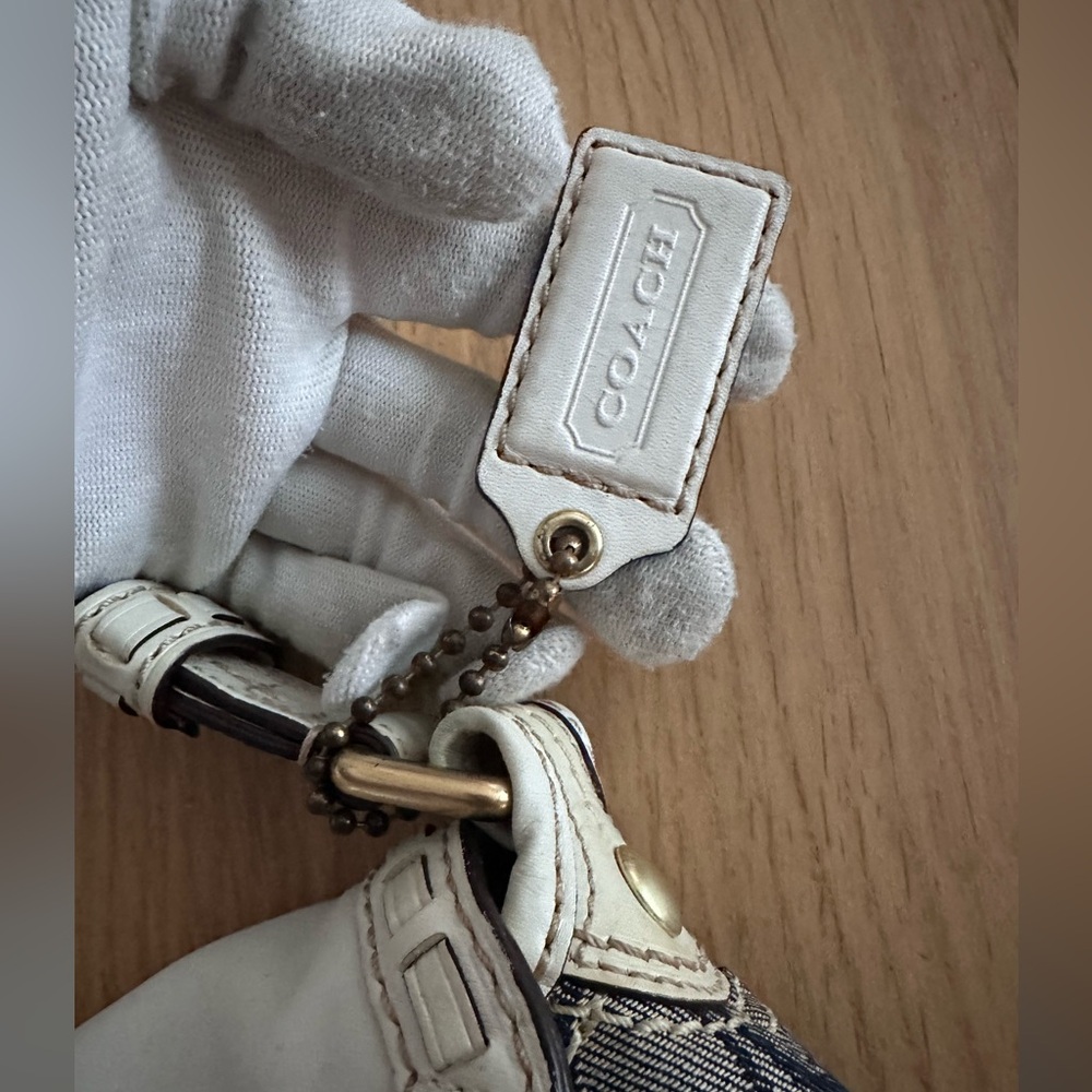 Coach Bleeker Denim Shoulder Bag - Picture 10 of 14